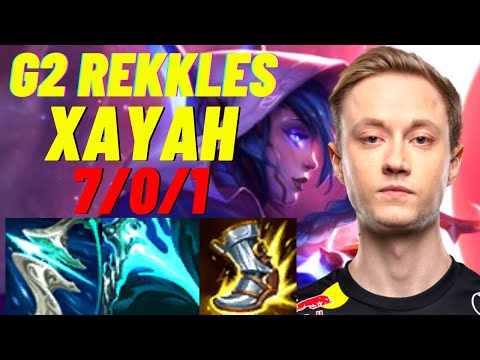 G2 REKKLES PLAYS XAYAH VS VAYNE ADC |EUW CHALLENGER PATCH 11.5| [League of Legends] Full Gameplay