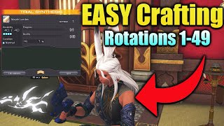 EASY FFXIV Crafting Rotations Guide | 1-49