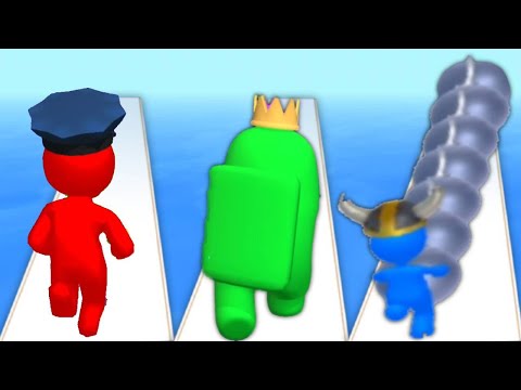 COLOR RACE 3D vs IMPOSTER DODGE vs GIANT INCOMING - triple game