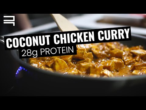 Coconut Curry Chicken Bowl | 28g Protein Recipe | FREE Nutrition Guidebook Download