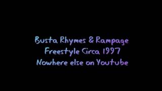 Busta Rhymes &amp; Rampage very rare radio freestyle 1997