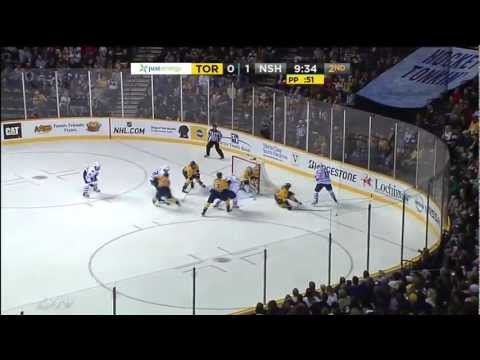 Liles Goal - Leafs 1 vs Predators 1 - Nov 17th 2011 (HD)
