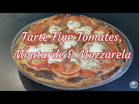 Recette TARTE Fine TOMATE MOUTARDE MOZZARELLA 🍕🍅😋