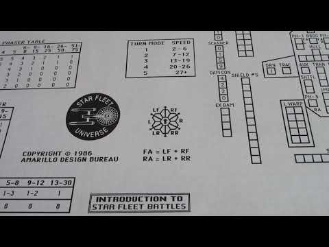 Part 1 of Scenario 4 of Introduction to Star Fleet Battles by Task Force Games