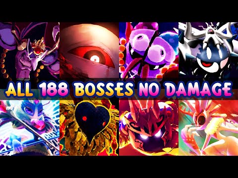 All 188 Boss Fights in All Main Kirby Games (No Damage + No Copy Ability)