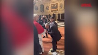 Papa Leone incontra a Napoli la madre del piccolo Domenico Caliendo