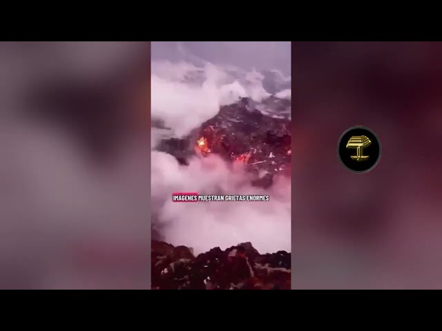 Un estado de Venezuela emana fuego desde grietas enormes