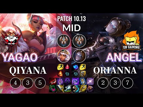 JDG Yagao Qiyana vs SN Angel Orianna Mid - KR Patch 10.13