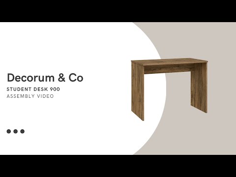 Decorum & Co - Student Desk 900 - Assembly Video