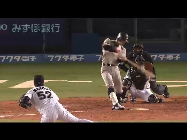 【12回表】延長12回 バファローズ・駿太が勝ち越しタイムリーヒット!! 2015/4/21 M-Bs
