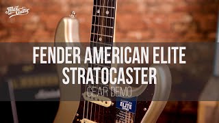 Video thumbnail for Fender American Elite Stratocaster gear demo by Max Guitar B.V.