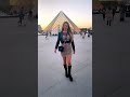 Picture Perfect Location Louvre Museum By Sunset In Paris France