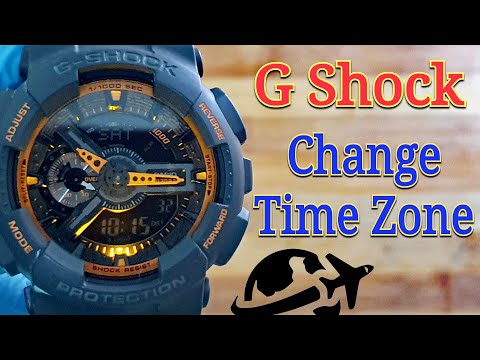 Casio G Shock How To Change Time Zone? (Time Zone Adjustment)