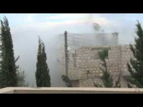 استهداف  حاجز المشفى  في معرة النعمان بواسطة قذائف الآر بي جي من قبل لواء نسور جبل الزاوية