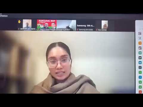 .❝Zima Rahman, granddaughter of Khaleda Zia and daughter of Tarique Rahman  spoke to BNP leaders for