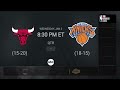 Chicago Bulls @ New York Knicks | NBA Regular Season on ABC Live Scoreboard
