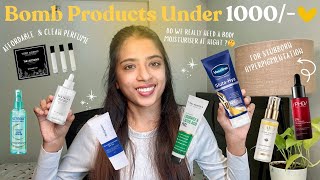 Products Under Rs. 1000/- 💸♥️ Skincare, Bodycare & Haircare✨ Beauty Favs 🫧