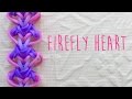 Rainbow loom bands Firefly Heart Tutorial 