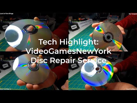 VideoGamesNewYork Disc Repair Service Before and After