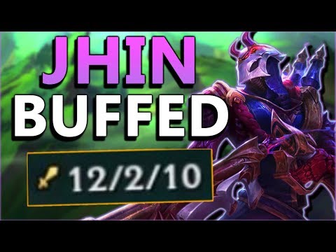 HUGE JHIN BUFFS!! WILL THESE MAKE JHIN #1 ADC AGAIN?! Buffed Jhin Gameplay - League of Legends PBE