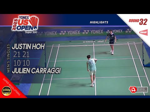 Justin Hoh vs Julien Carraggi | US Open 2025 | R32 MS Highlights