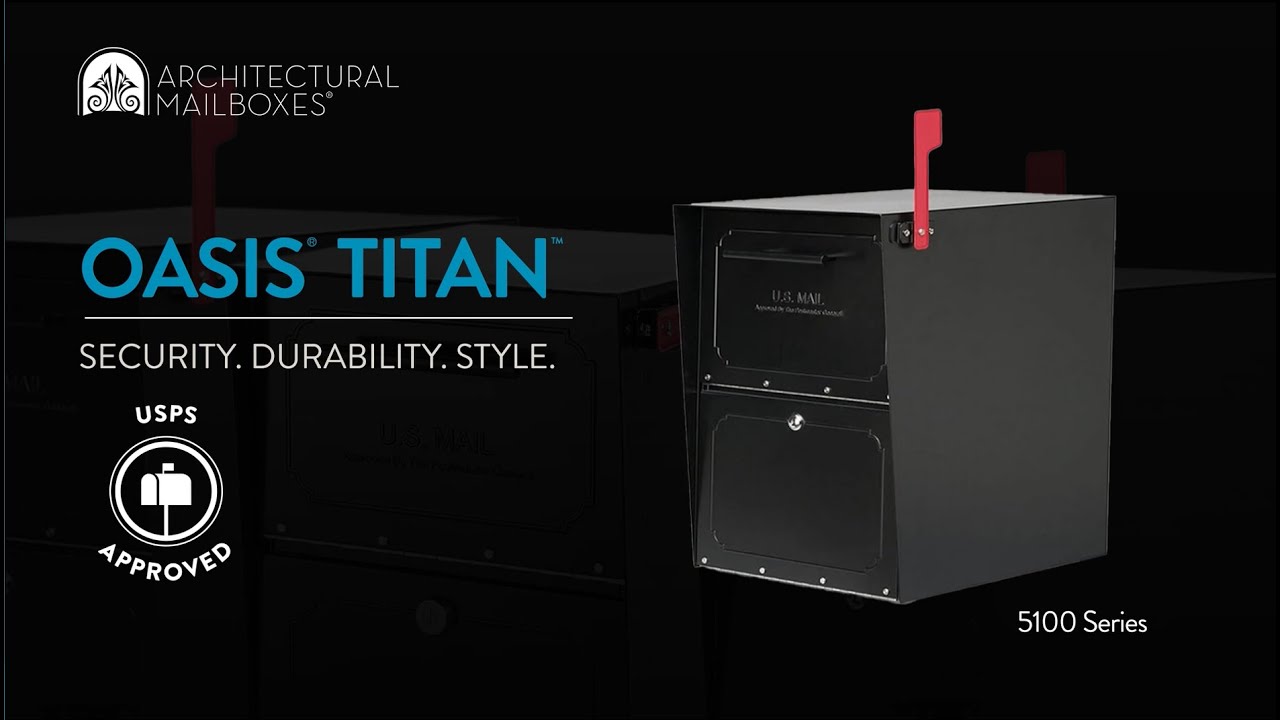 H5100 Oasis Locking Post Mount Mailbox - Features and Benefits