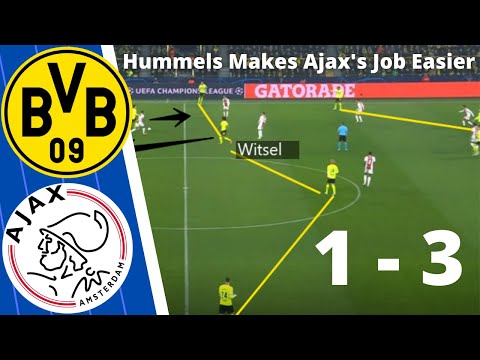 Dortmund vs Ajax Tactical Analysis - Dortmund Get Their Tactics Right Until The Red Card
