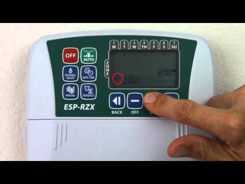 Rain Bird ESP-RZX - Setting the Date and Time