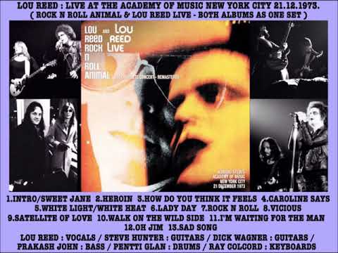 LOU REED - ROCK 'N' ROLL ANIMAL & LOU REED LIVE - 2 ALBUMS AS 1