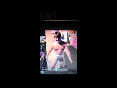Chubby kid dancing