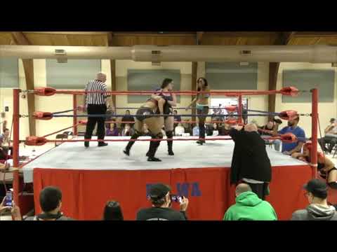Miss Jasmine Vs Christina Marie Vs Davienne Vs Delmi Exo  - ECWA October 2018