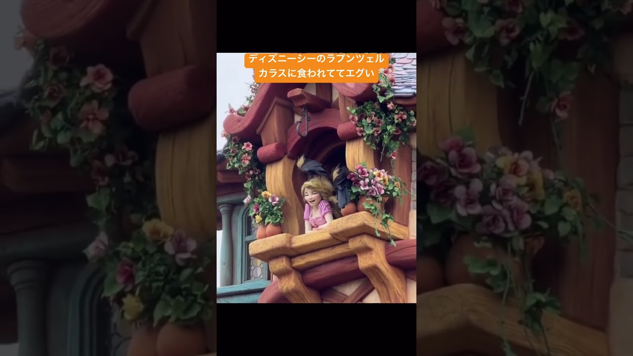 【ディズニー】ラプンツェルがカラスの餌食に