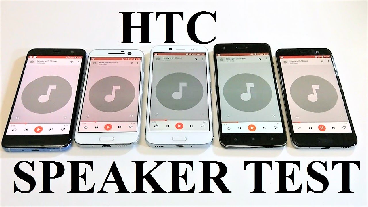 HTC U11 vs HTC 10 vs HTC Bolt vs HTC Desire 10 Pro vs HTC U Play - SPEAKER TEST