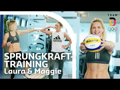 Richtig SPRUNGKRAFT trainieren - mit Laura Ludwig und Maggie Kozuch | Trainingshelden