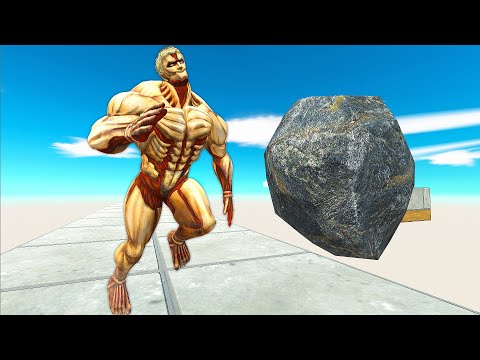 MONSTERS RUN ON THE ROAD OF STONES - Animal Revolt Battle Simulator