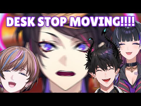 Shu's having a giga beef with his standing desk (HE'S CRASHING OUT OVER A DESK LOL)