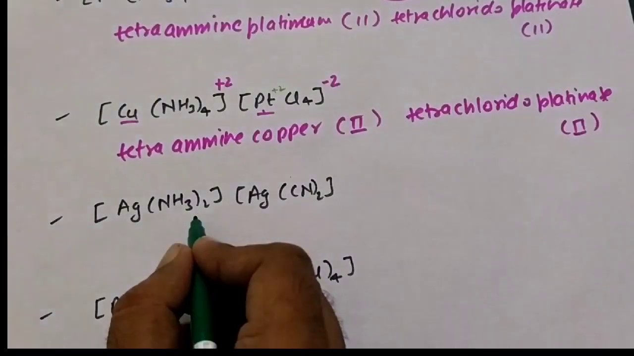 Best Trick for Nomenclature Of Coordination Compounds | Nomenclature Of Two Complex ion |