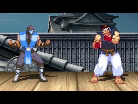 ✌MVC2 - ⚡SUB-ZERO vs SHIN RYU🔥 -  HARDEST LEVEL EPIC BATTLE