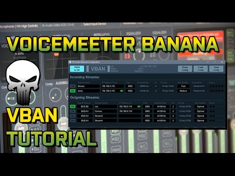 Voicemeeter Banana VBAN Tutorial for Dual PC Streaming Applications