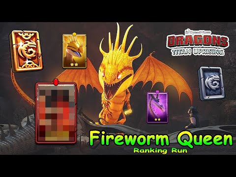 Dragons: Titan Uprising / Fireworm Queen Ranking Run / Full Battle / BP 8600+ / (HTTYD)