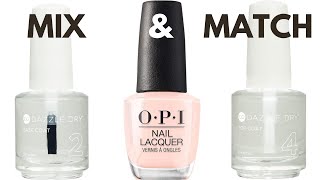 Can you use Dazzle Dry base and top with other brands of polish?