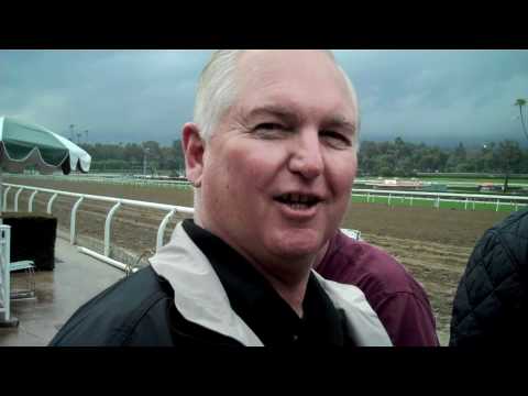John Sadler and Lee Searing after Switch wins the Santa Monica Stakes (Gr. I)