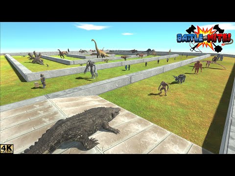 MEGA CROC DEATH RUN | DEATH RUN | ANIMAL REVOLT BATTLE SIMULATOR | ARBS