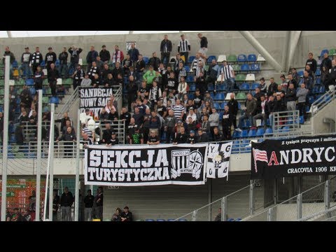 2018-09-23 Podbeskidzie Bielsko Biała - Sandecja 1-1 (0-0), fragmenty dopingu