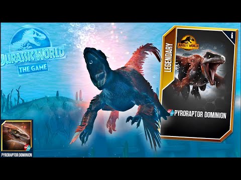 First Look !!! PYRORAPTOR DOMINION + WATER and LAND BATTLE || Jurassic world the game 2025