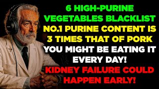 6 high-purine veggies to avoid! #1 has 3x more purines than pork—your kidneys could be at risk!