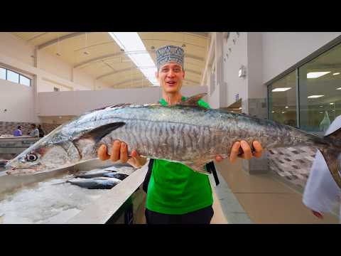 Arabian Seafood Tour!! FISH MARKET + Most Unique Seafood in Oman!! 🇴🇲