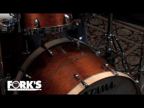 TAMA Star Maple 5 PC Drumset in Satin Amber Gold