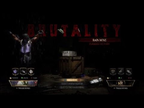 Mortal kombat 11 rain brutality tutorial:  heartless
