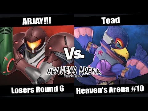 Heaven's Arena #10 Losers Round 6 - ARJAY!!! (Samus) vs Toad (Falco)